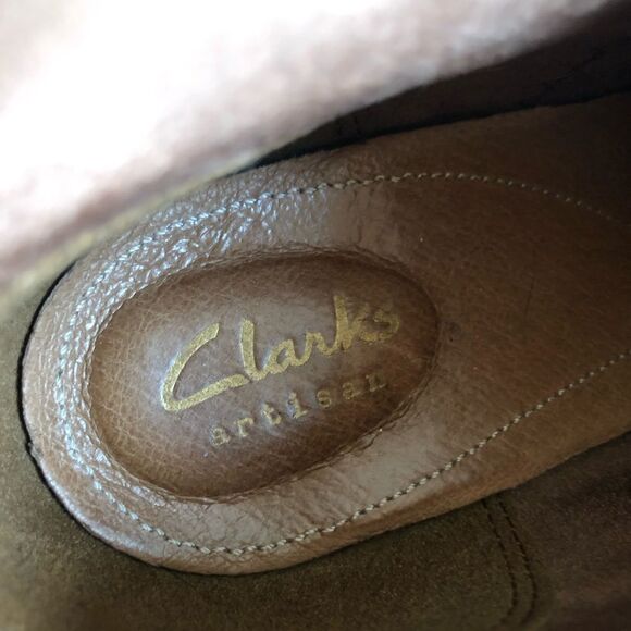 Clarks Artisan 2621 Heel Booties Brown Leather 7 - Picture 8 of 8